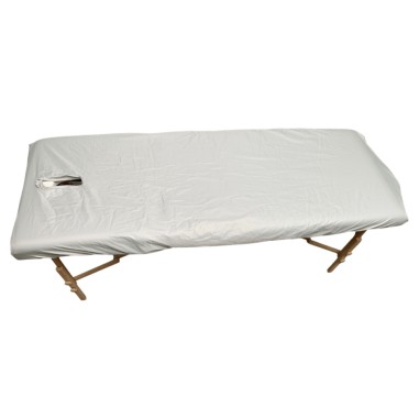 Housse désinfectable imperméable pour table de soins 65cm x195 cm