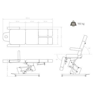 Fauteuil de pédicure électrique CEFE