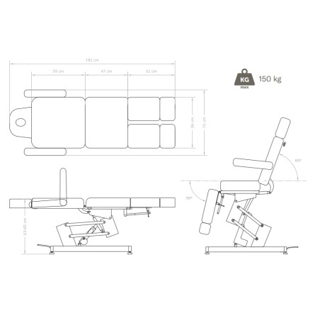 Fauteuil de pédicure électrique CEFE