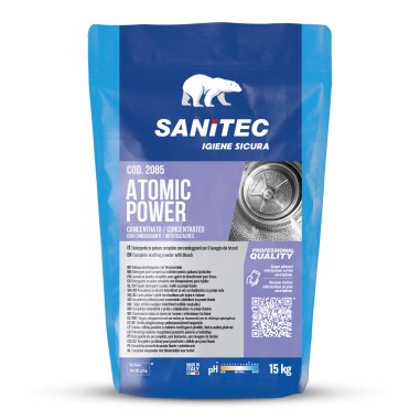 Lessive blanchissante professionnelle en poudre - 15kg SANITEC