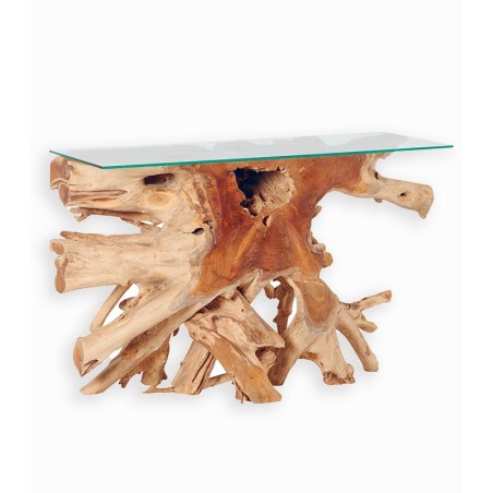 Console de présentation en teck