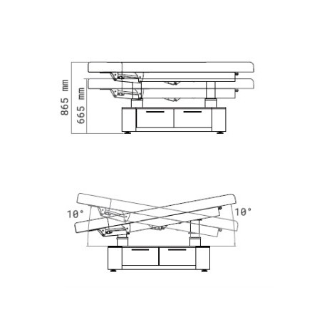 Table de SPA électrique OKEN avec chauffage SILVERFOX BEAUTY