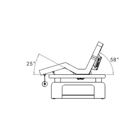Table de SPA électrique MOON avec chauffage et LED SILVERFOX BEAUTY