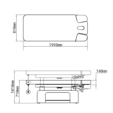Table de SPA électrique MOON avec chauffage et...