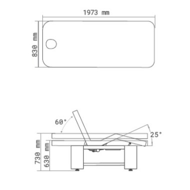 Table de SPA électrique PYRO avec chauffage...