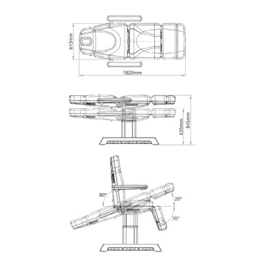 Fauteuil électrique QUAR avec chauffage et LED...
