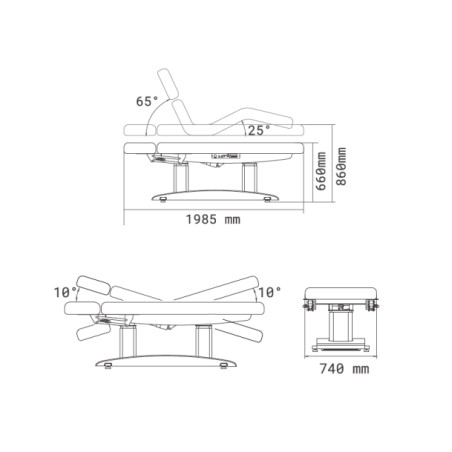 Table de SPA électrique LIPS avec chauffage