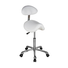 Tabouret de SPA avec dossier - Assise selle de cheval