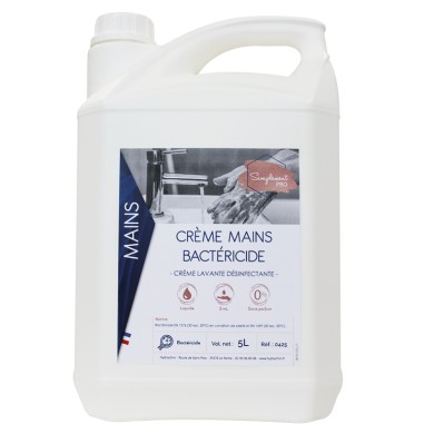 Crème main bactéricide - 5L